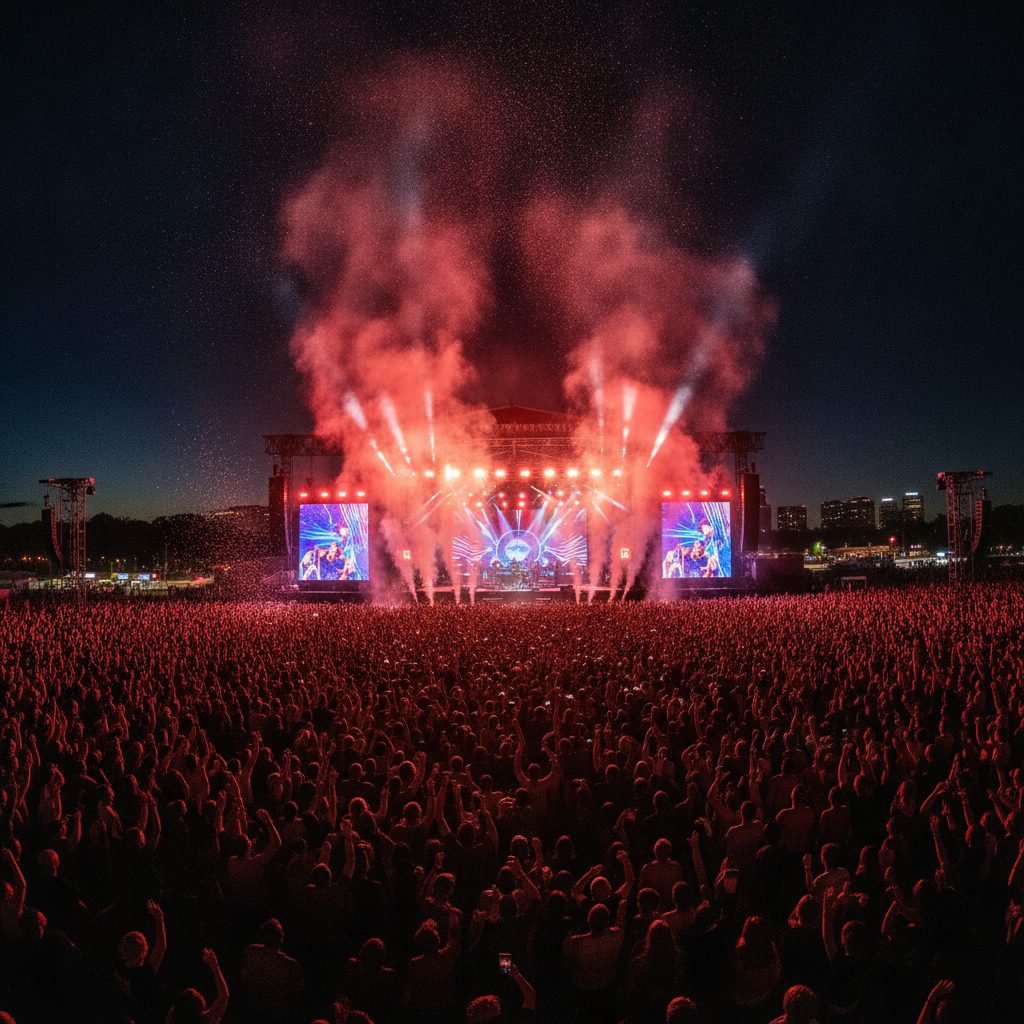 Grande palco de festival